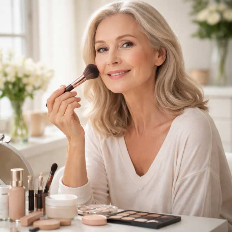 Maquillage naturel pour femmes matures — 8 étapes simples pour sublimer